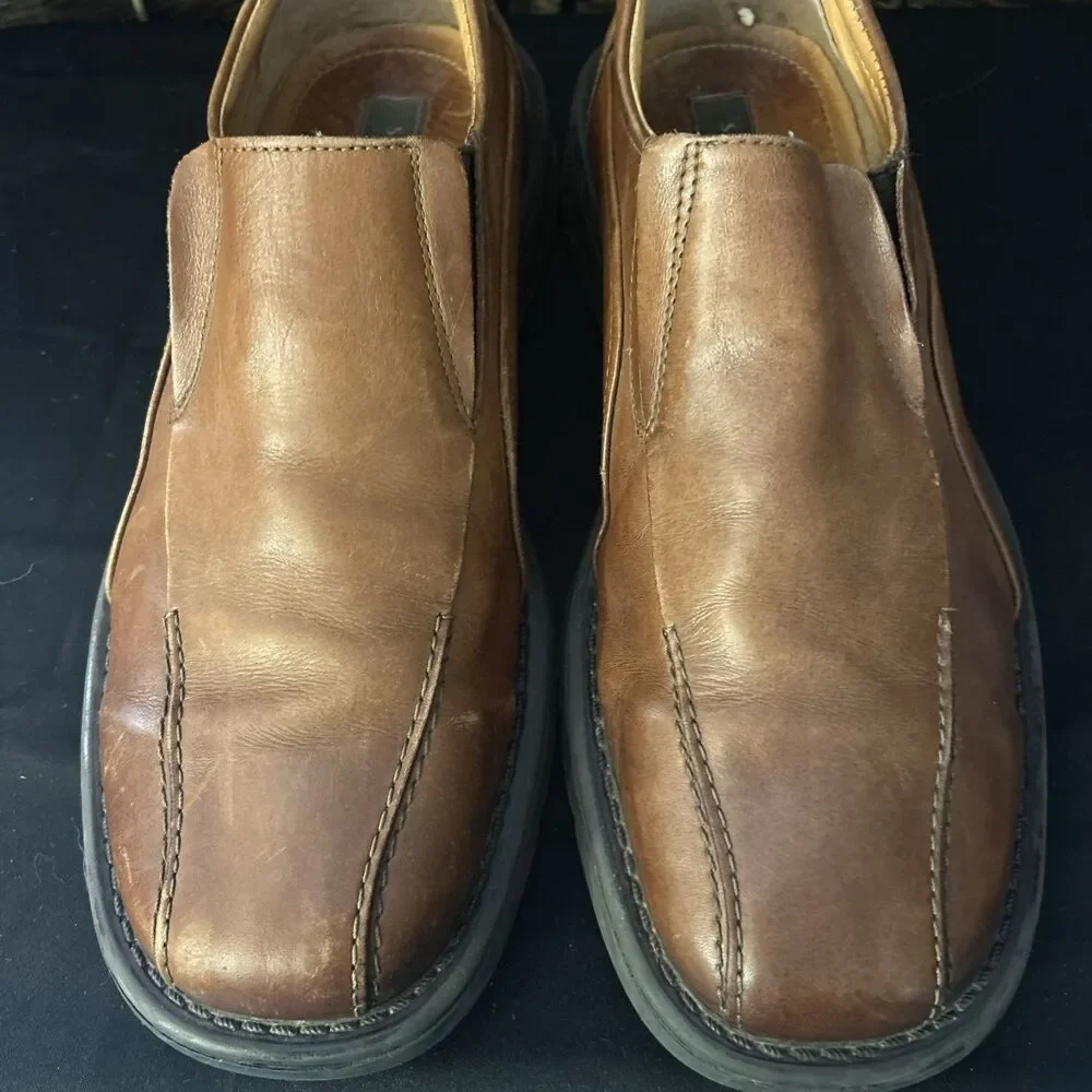 Mens STRUCTURE Made In Italy SLIP ON  LEATHER  SIZE 9.5 D